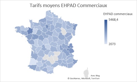 Tarifs moyens ehpad commerciaux