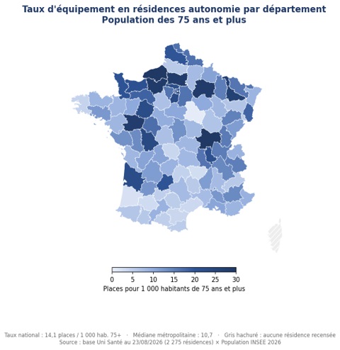 Taux d'équipement Résidences Autonomie (1)